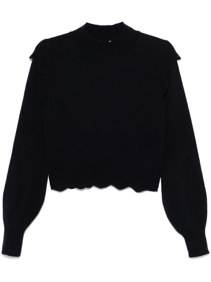 Scallop-Edge Sweater