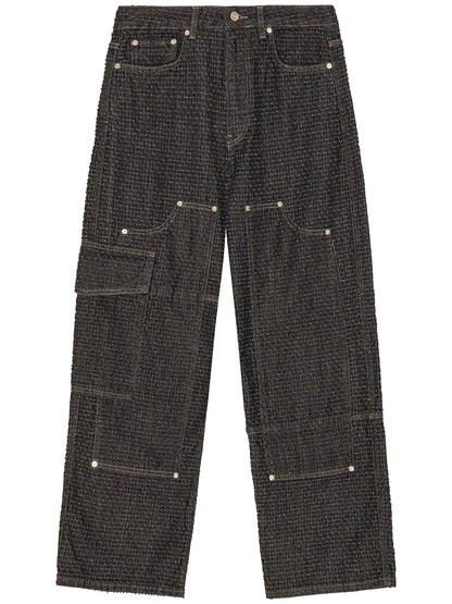 Fluffy Wide-Leg Jeans