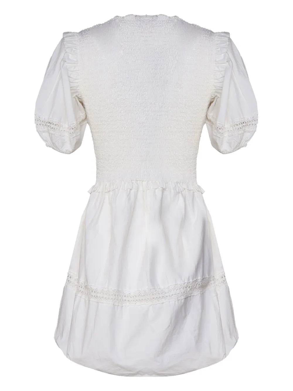 Ruched-Detailing Mini Dress