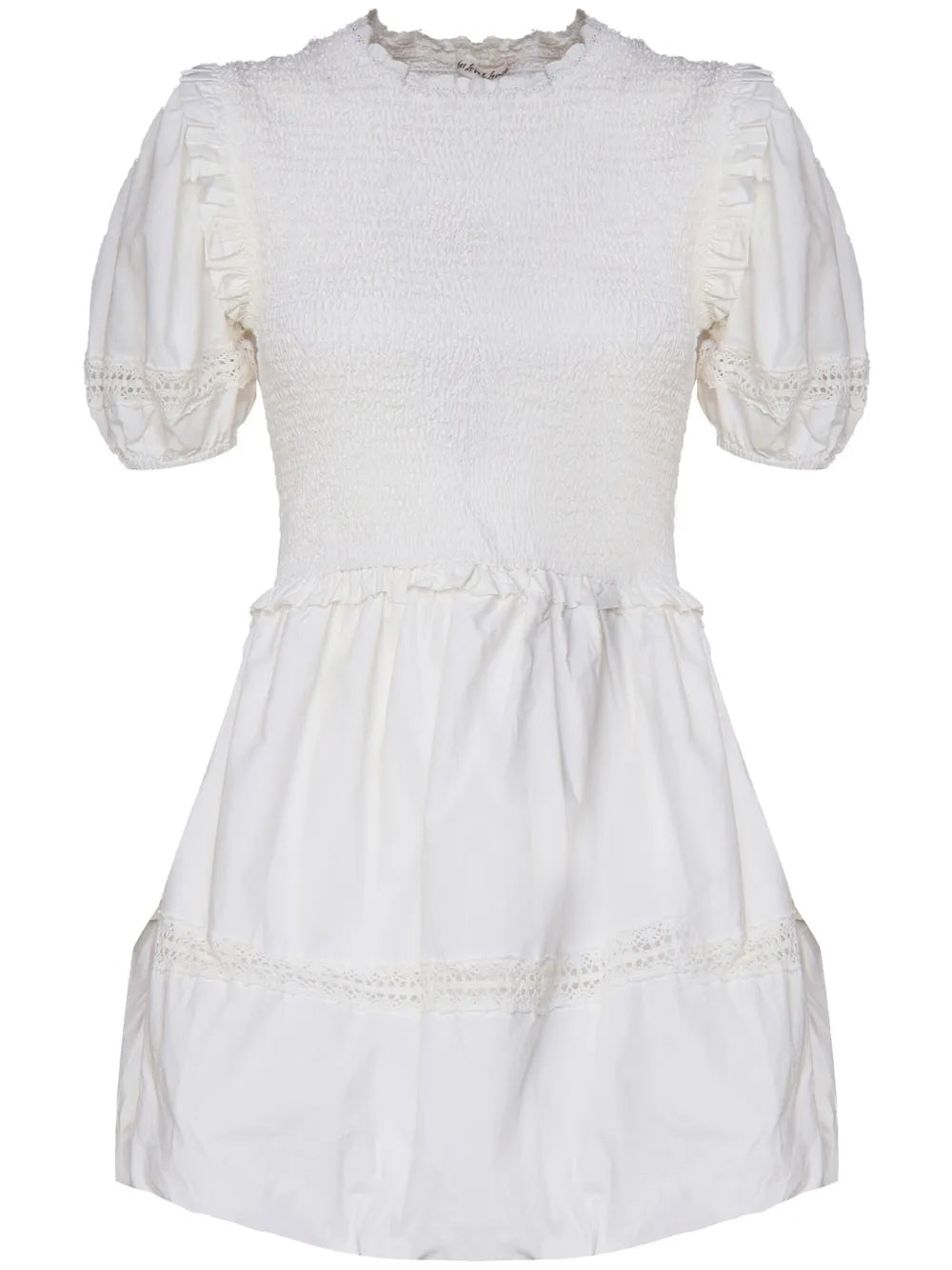 Ruched-Detailing Mini Dress