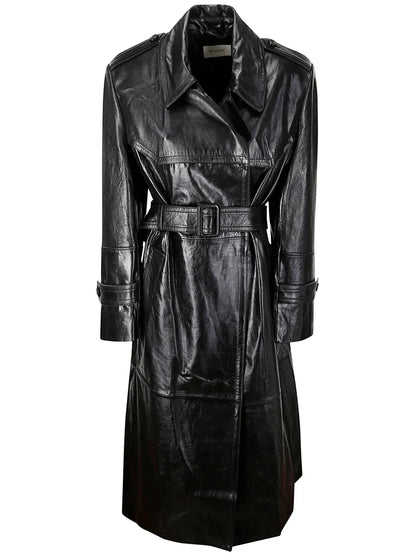 Leather Trench Coat