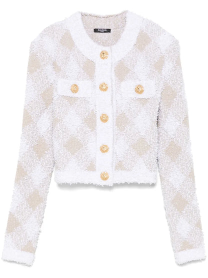 Gingham Tweed Jacket