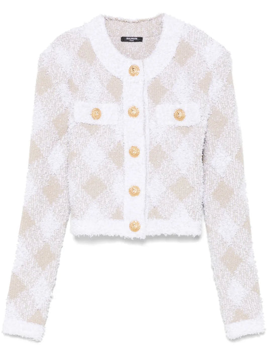 Gingham Tweed Jacket