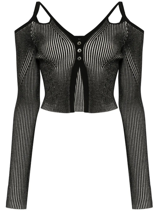 Cut-Out Cardigan