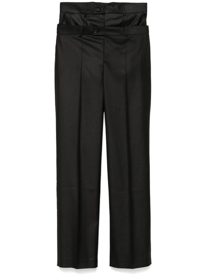 Double-Waistband Trousers
