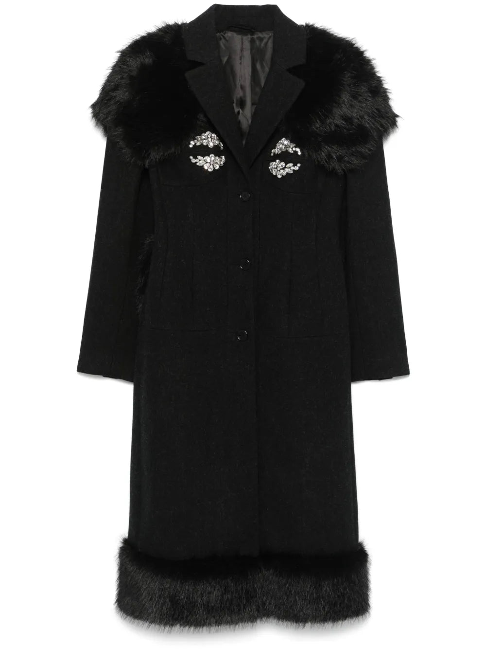 Crystal-Embellished Coat