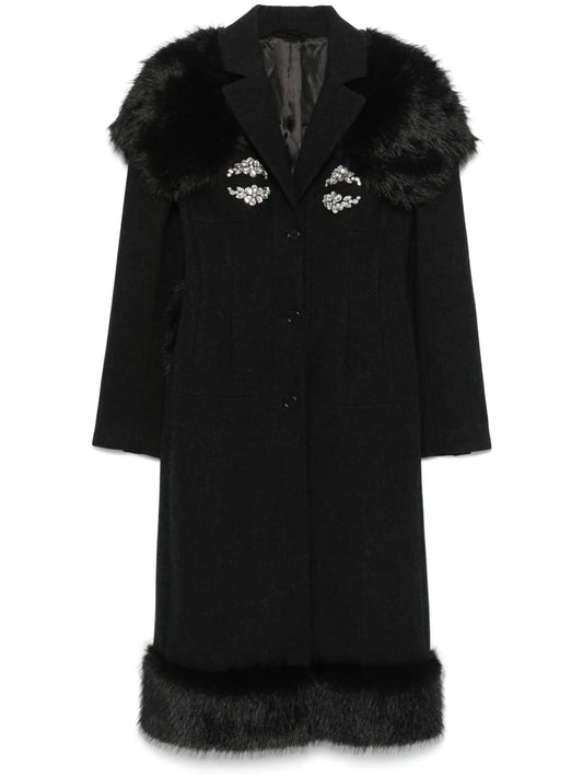 Crystal-Embellished Coat