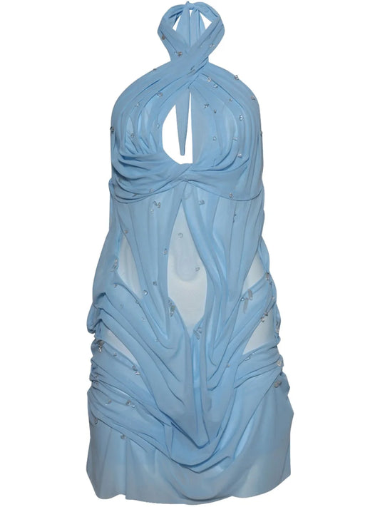 Hand-Draped Mini Dress