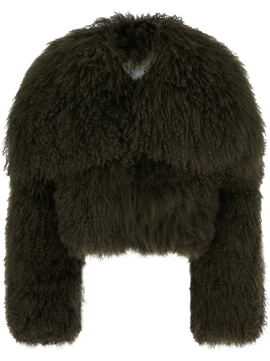Cropped Shearling Jacket