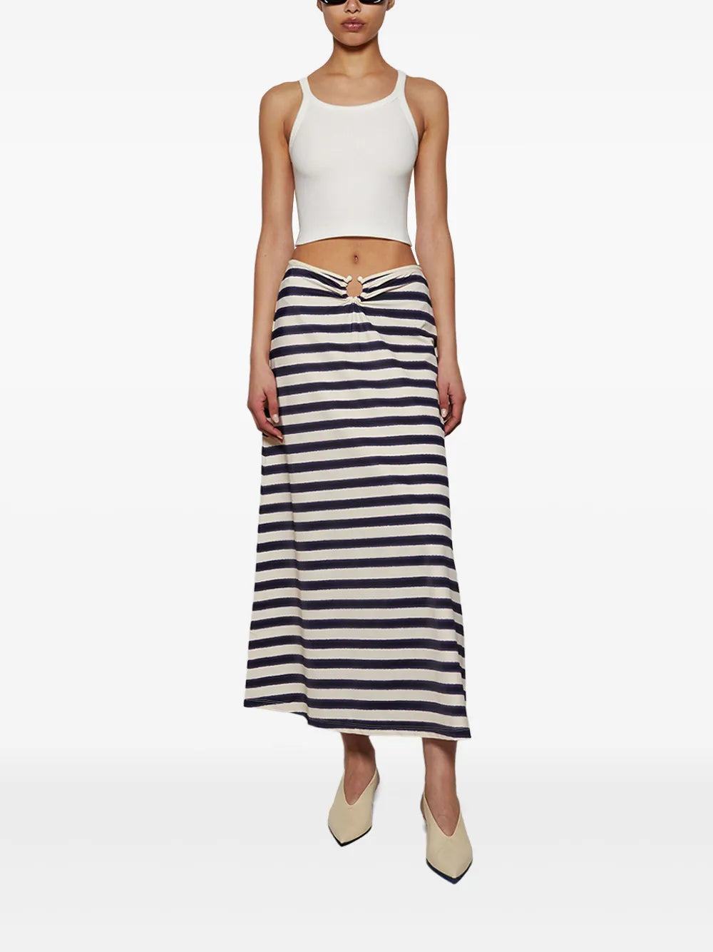 Striped Maxi Skirt