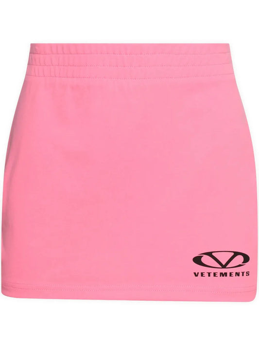 Logo-Print Mini Skirt