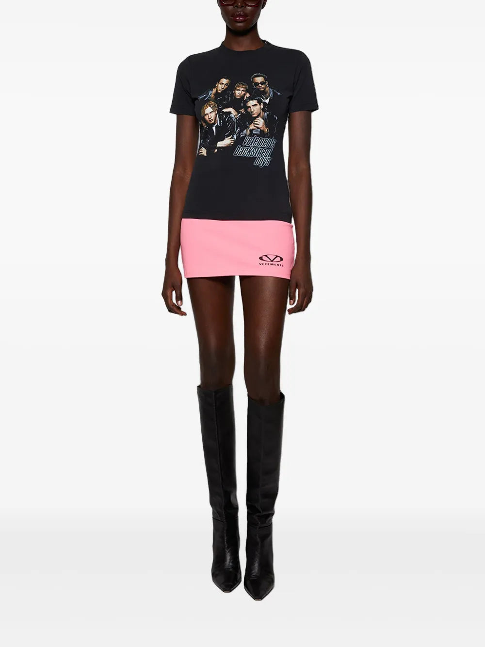 Logo-Print Mini Skirt