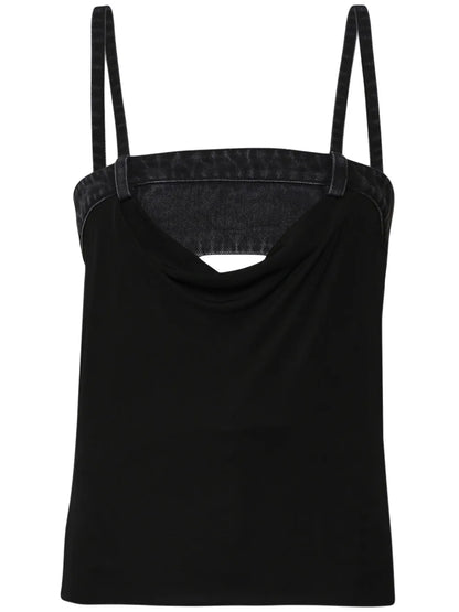 Draped Duo Bustier Top