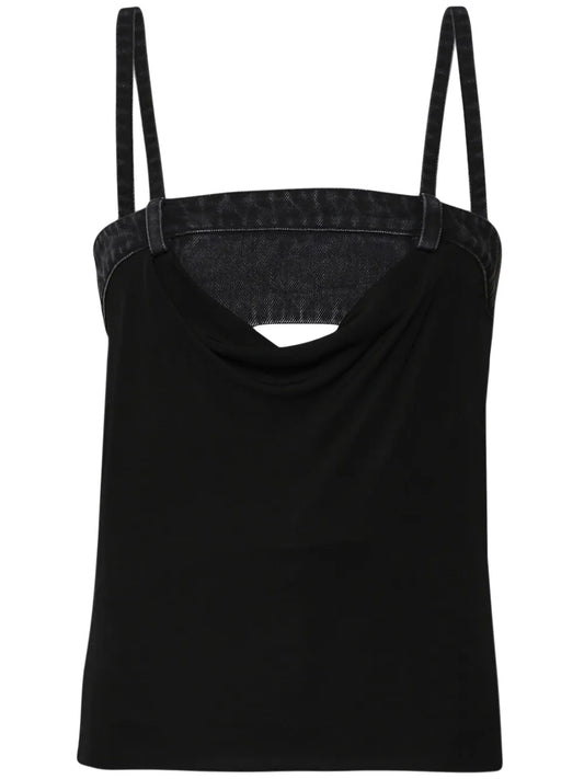 Draped Duo Bustier Top