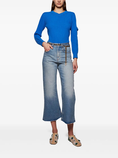 V-Neck Knitted Sweater