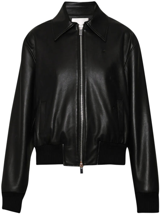 Leather Bomber Jacket