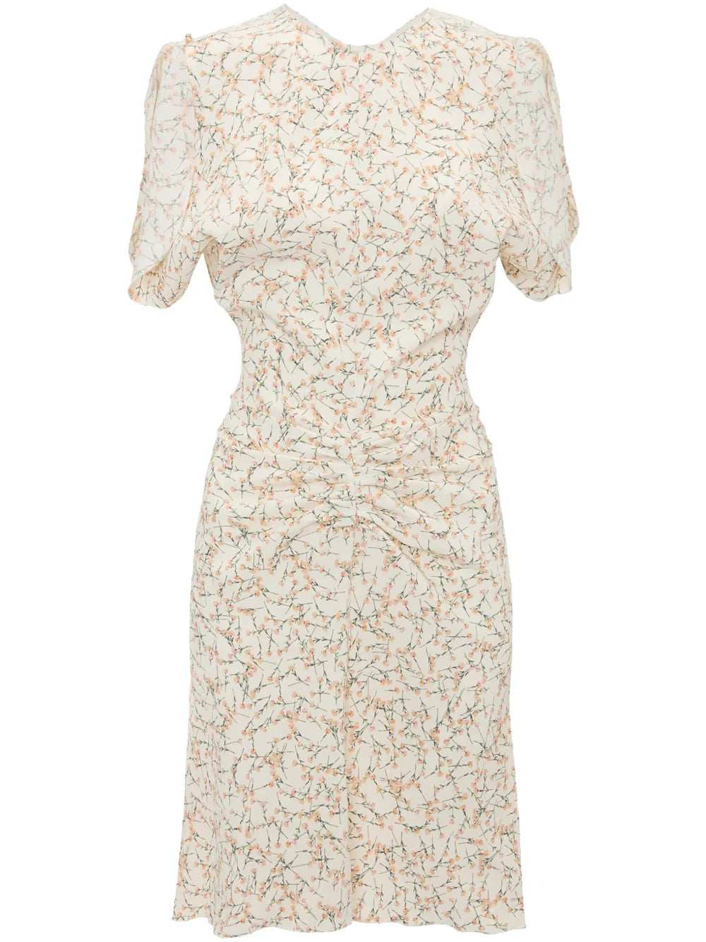 Gathered-Waist Mini Dress