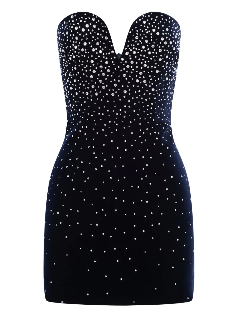 Crystal-Embellished Mini Dress