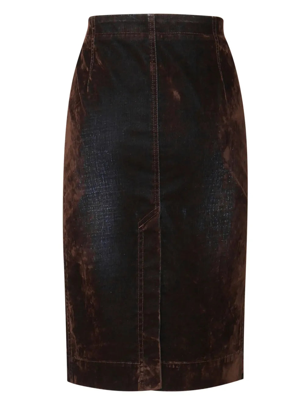 Panelled Denim Skirt
