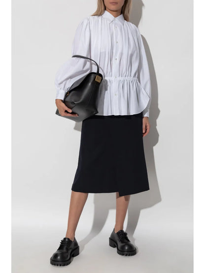 Ruched-Detail Shirt