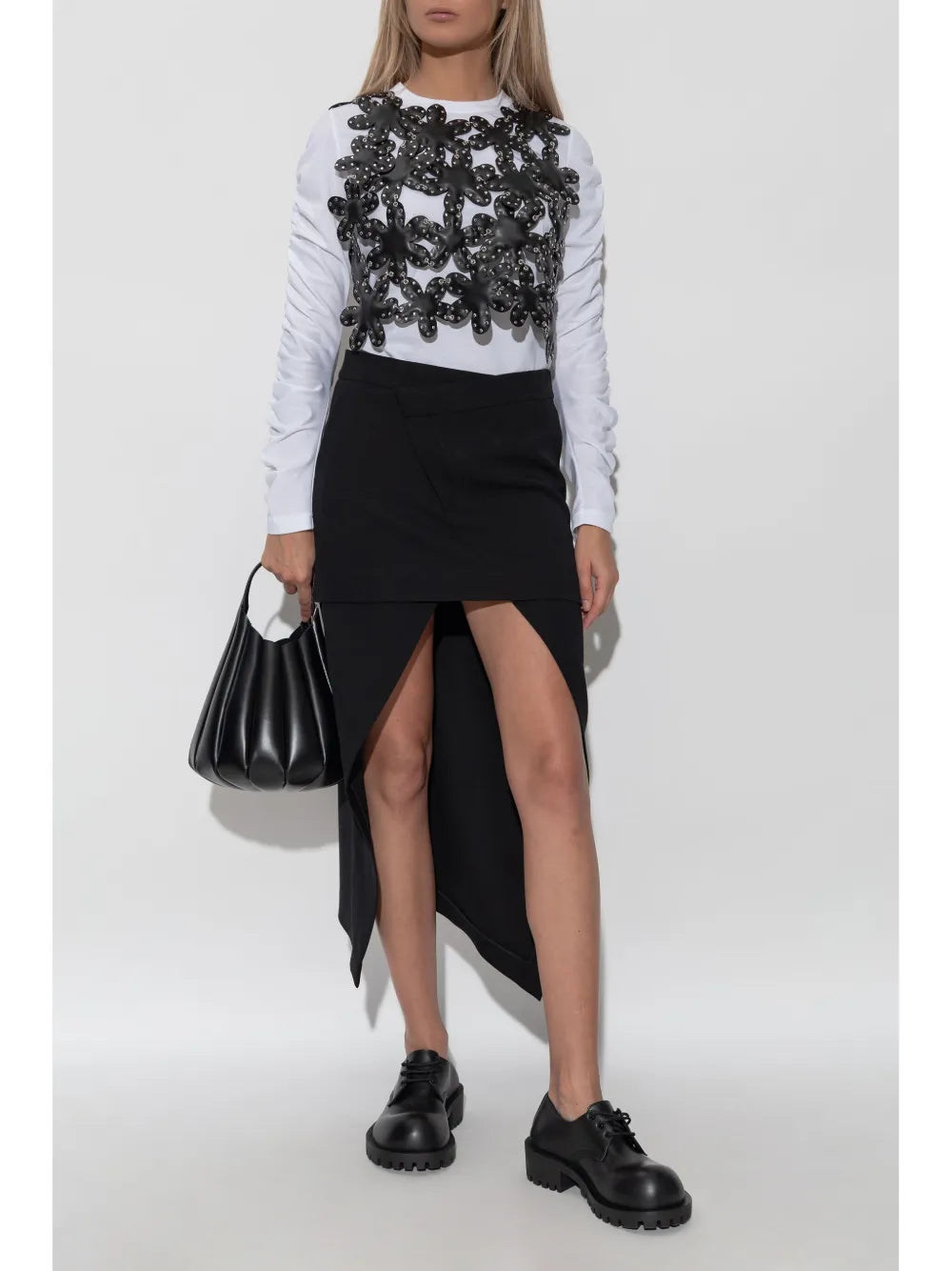 Ruched-Detail T-Shirt