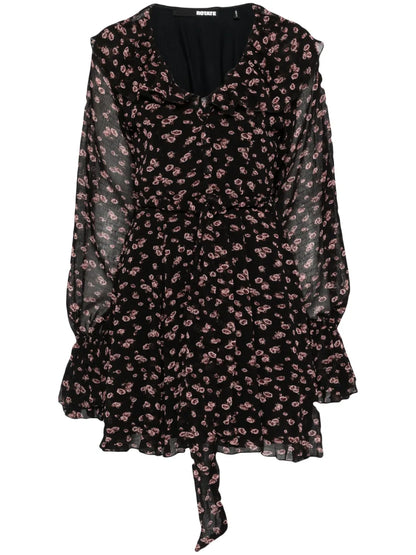 Crinkled Mini Dress