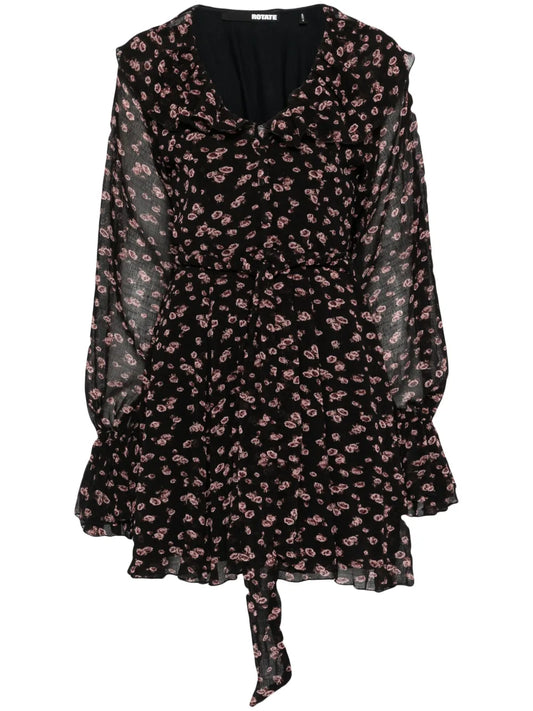 Crinkled Mini Dress
