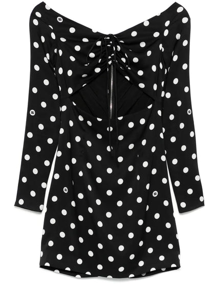 Polka-Dot Mini Dress