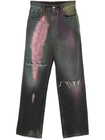 Spray-Paint Effect Jeans