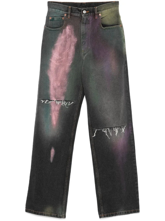 Spray-Paint Effect Jeans
