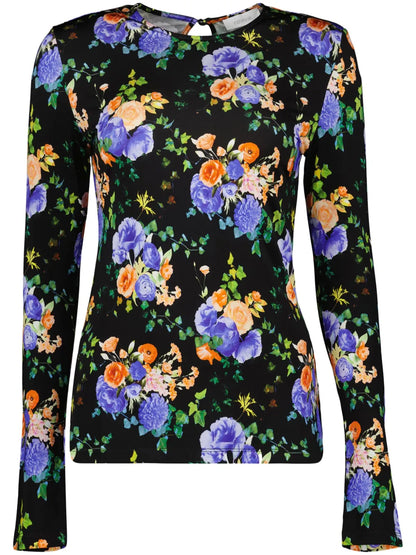 Floral-Print Blouse