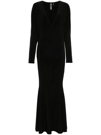 Fishtail V-Neck Gown