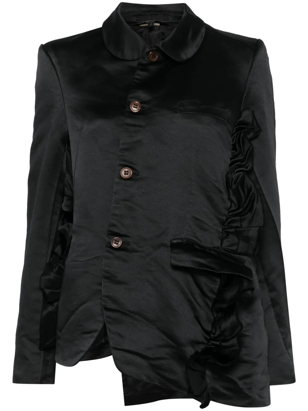 Ruffled-Trim Jacket
