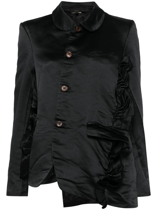 Ruffled-Trim Jacket