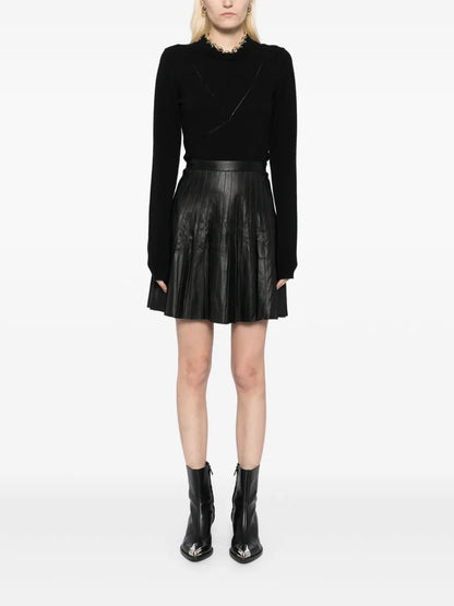 Pleated Mini Skirt