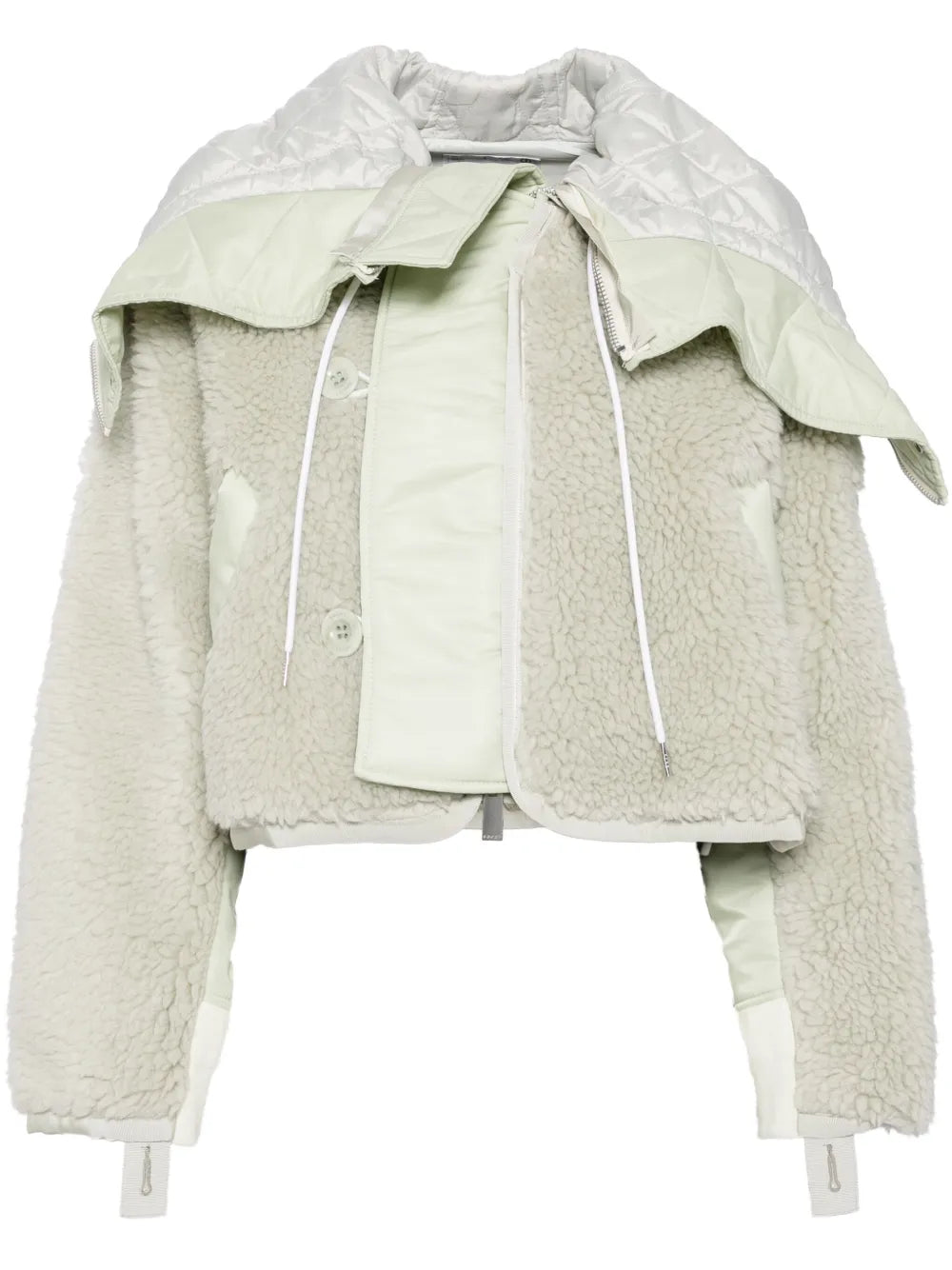 Panelled-Design Fleece Jacket