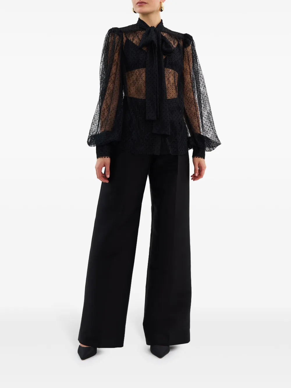 Ethel Semi-Sheer Blouse
