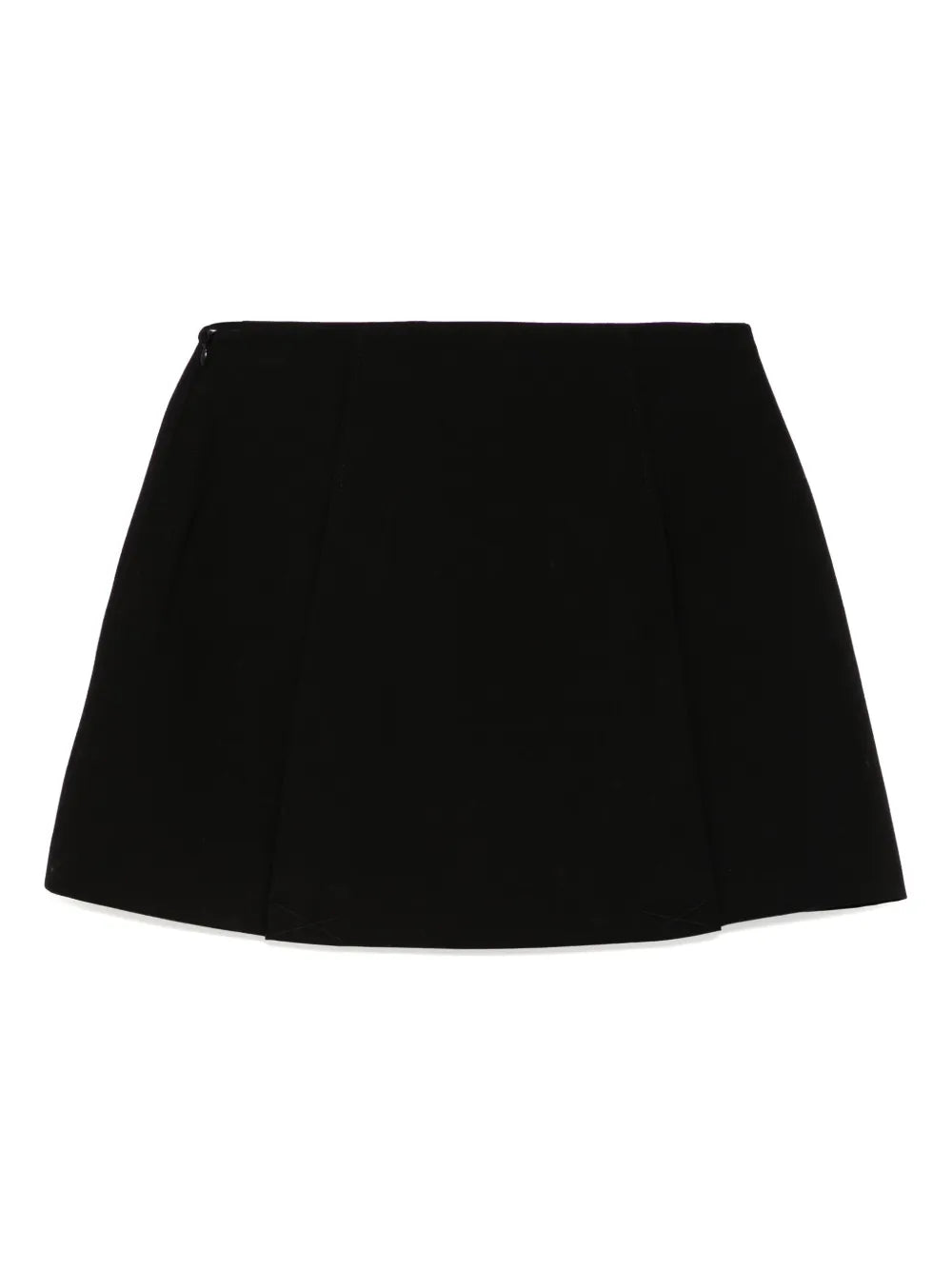 Logo Embossed Button A-Line Skirt