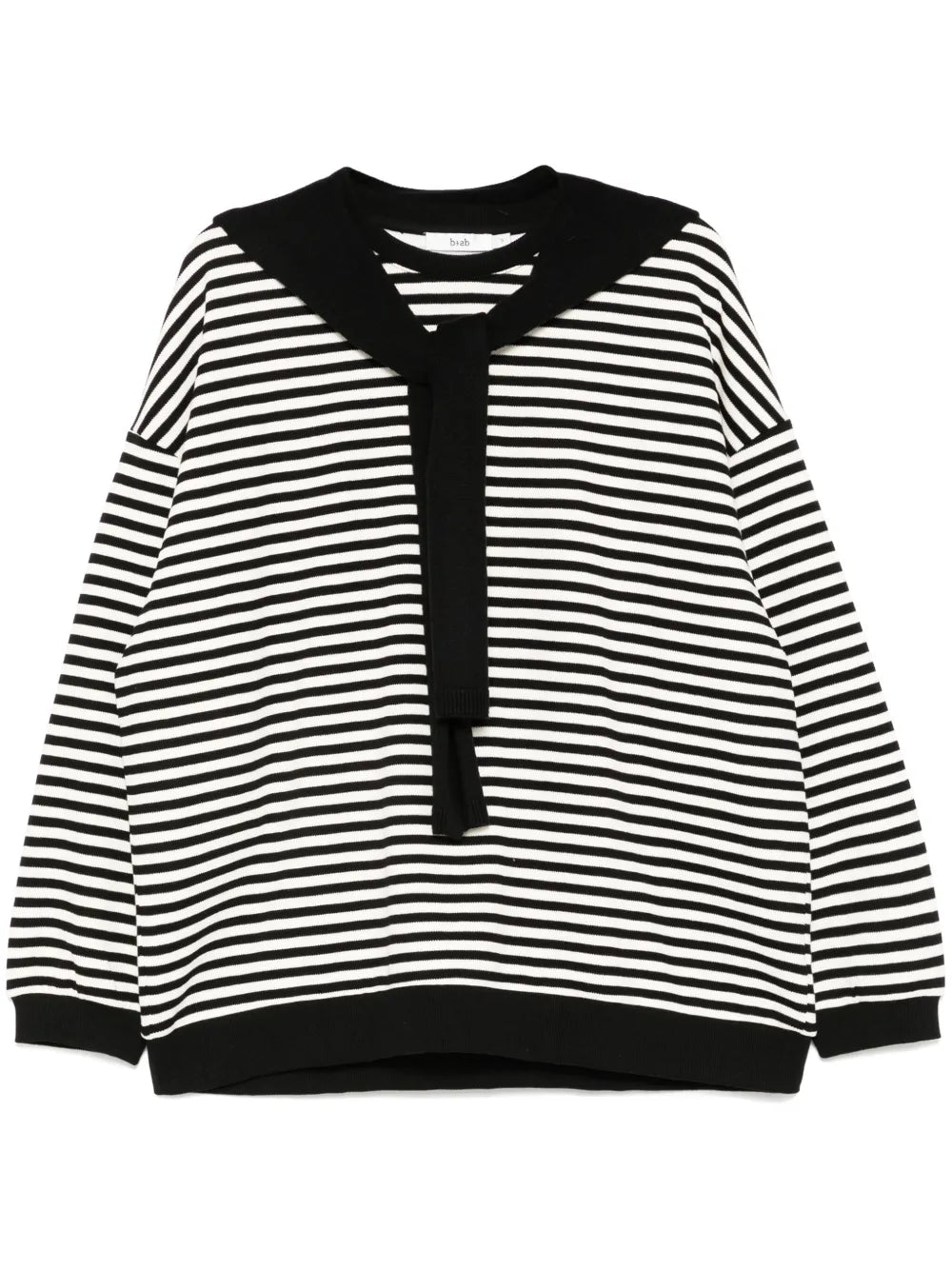 Wrap-Around Scarf Sweatshirt