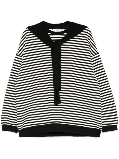 Wrap-Around Scarf Sweatshirt