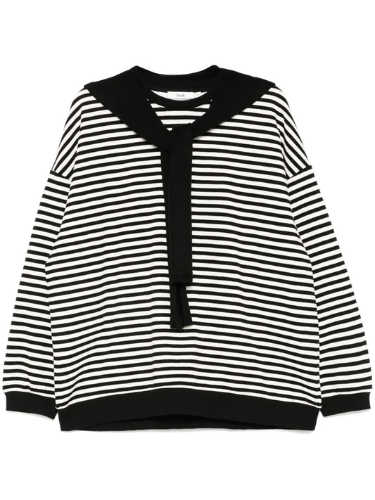 Wrap-Around Scarf Sweatshirt