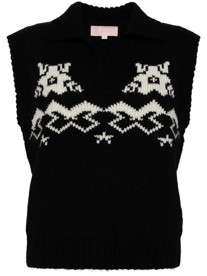 Intarsia Knitted Vest