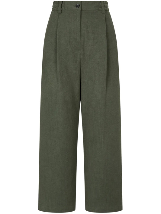 Cotton-Blend Drawstring Pants