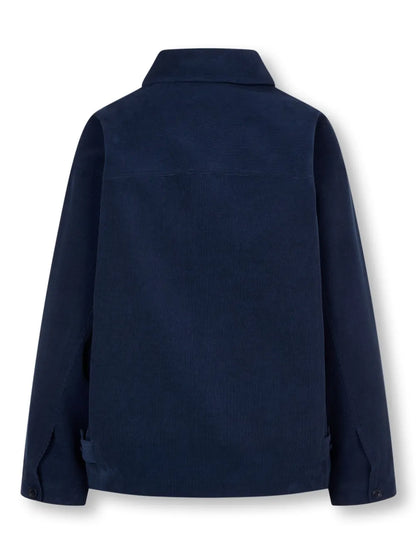 Corduroy Spread-Collar Shirt Jacket