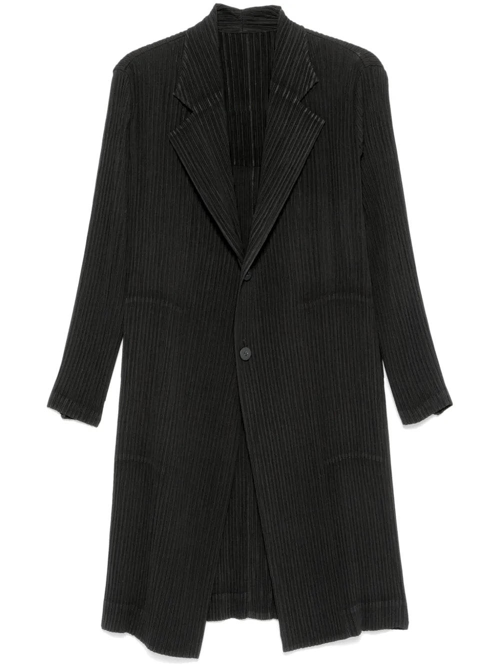 Hatching Pleats Coat