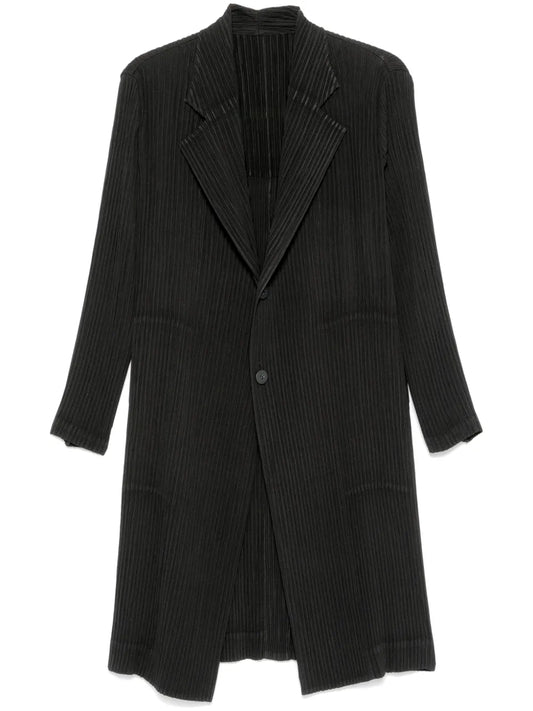 Hatching Pleats Coat