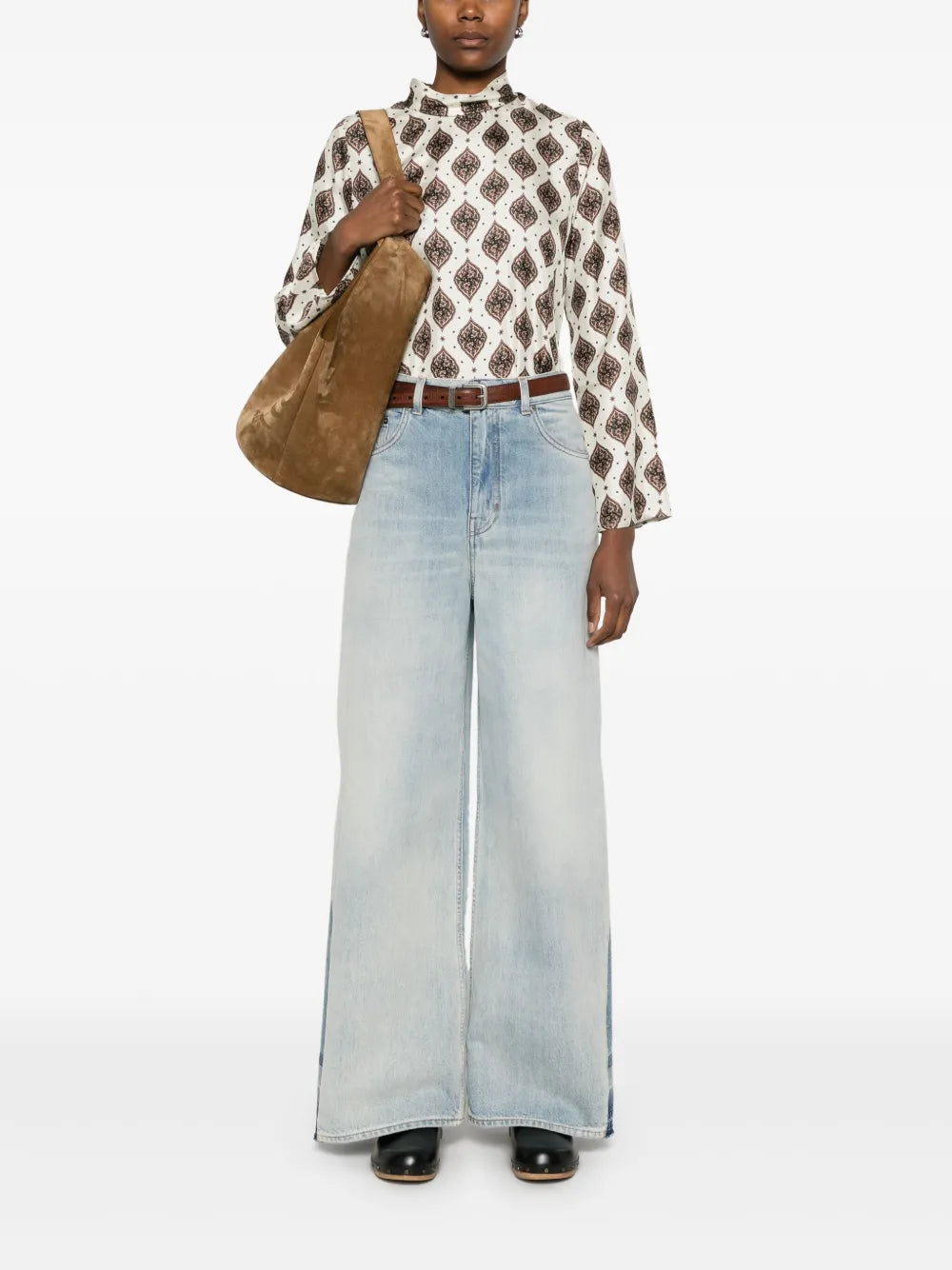 Floral-Print Blouse