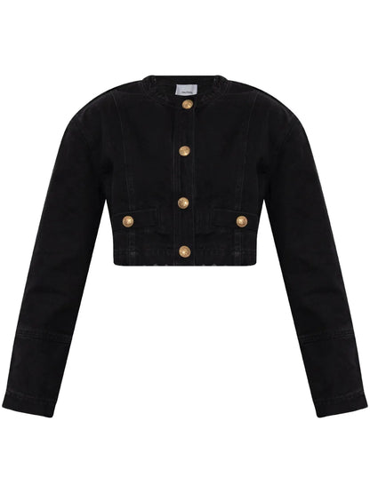 Denim Cropped Jacket