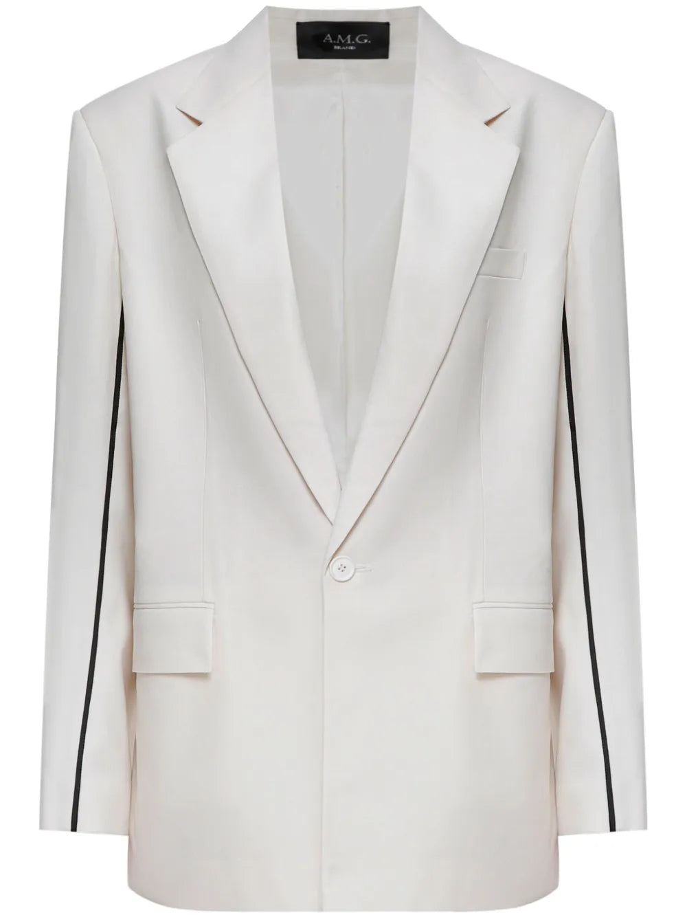 Piped-Trim Blazer