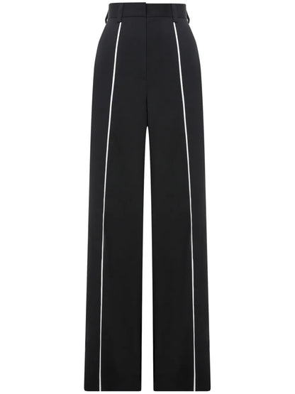 Contrasting-Trim Trousers